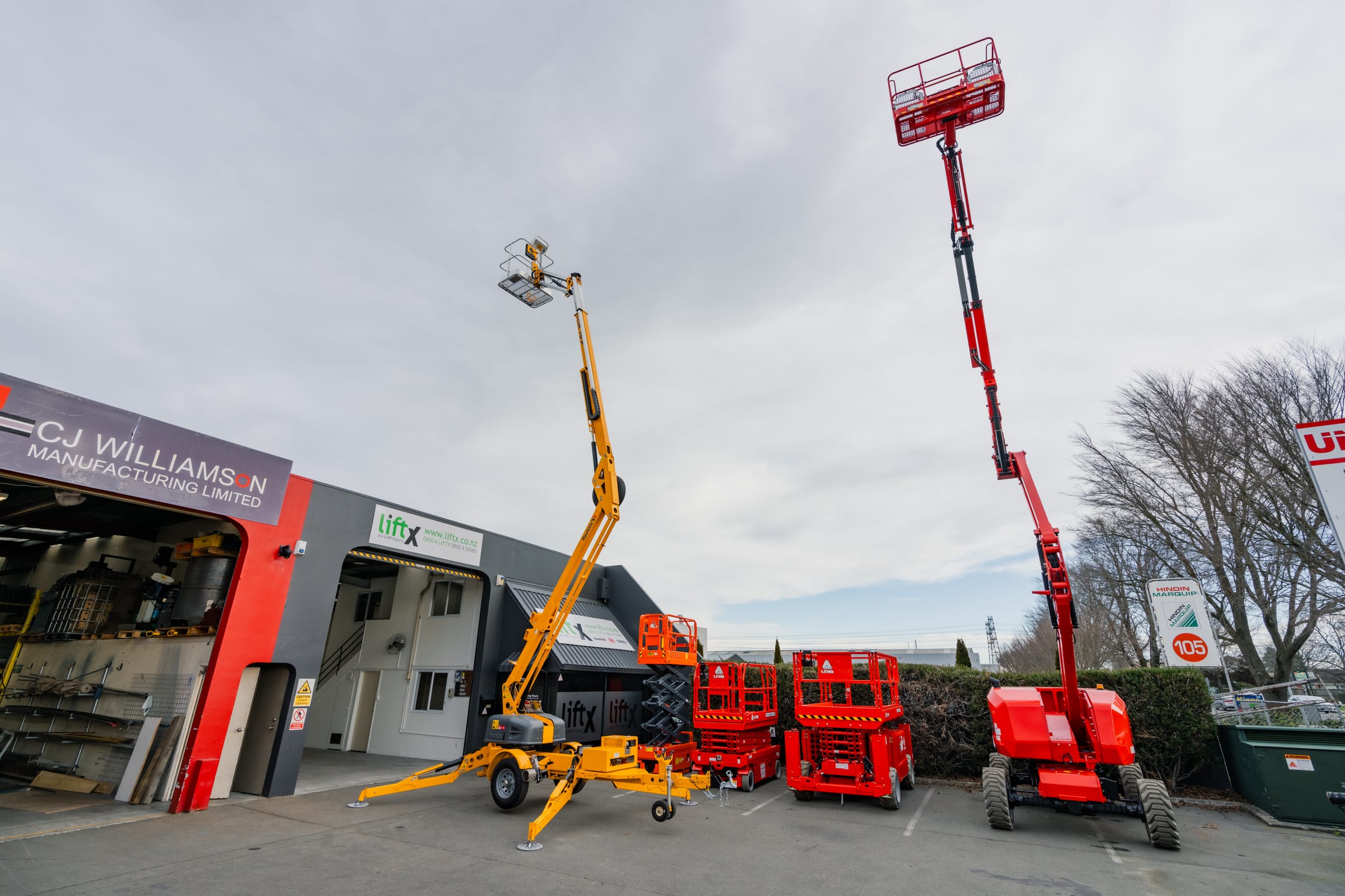 LiftX EWP Christchurch showroom for sales of LGMG, Dingli & Haulotte elevated work platforms MEWP