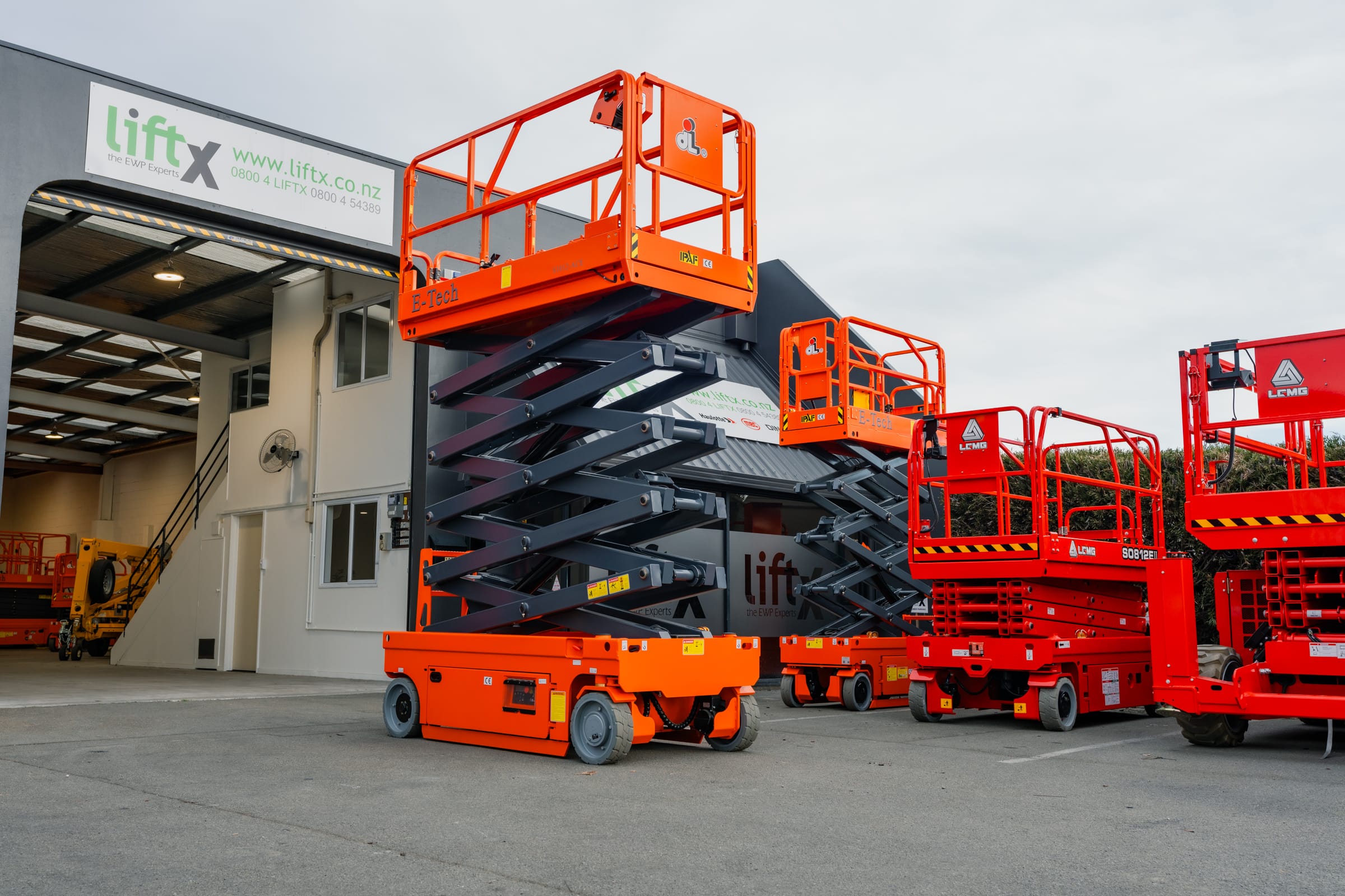 LiftX EWP Auckland showroom for sales of Dingli elevated work platforms MEWP