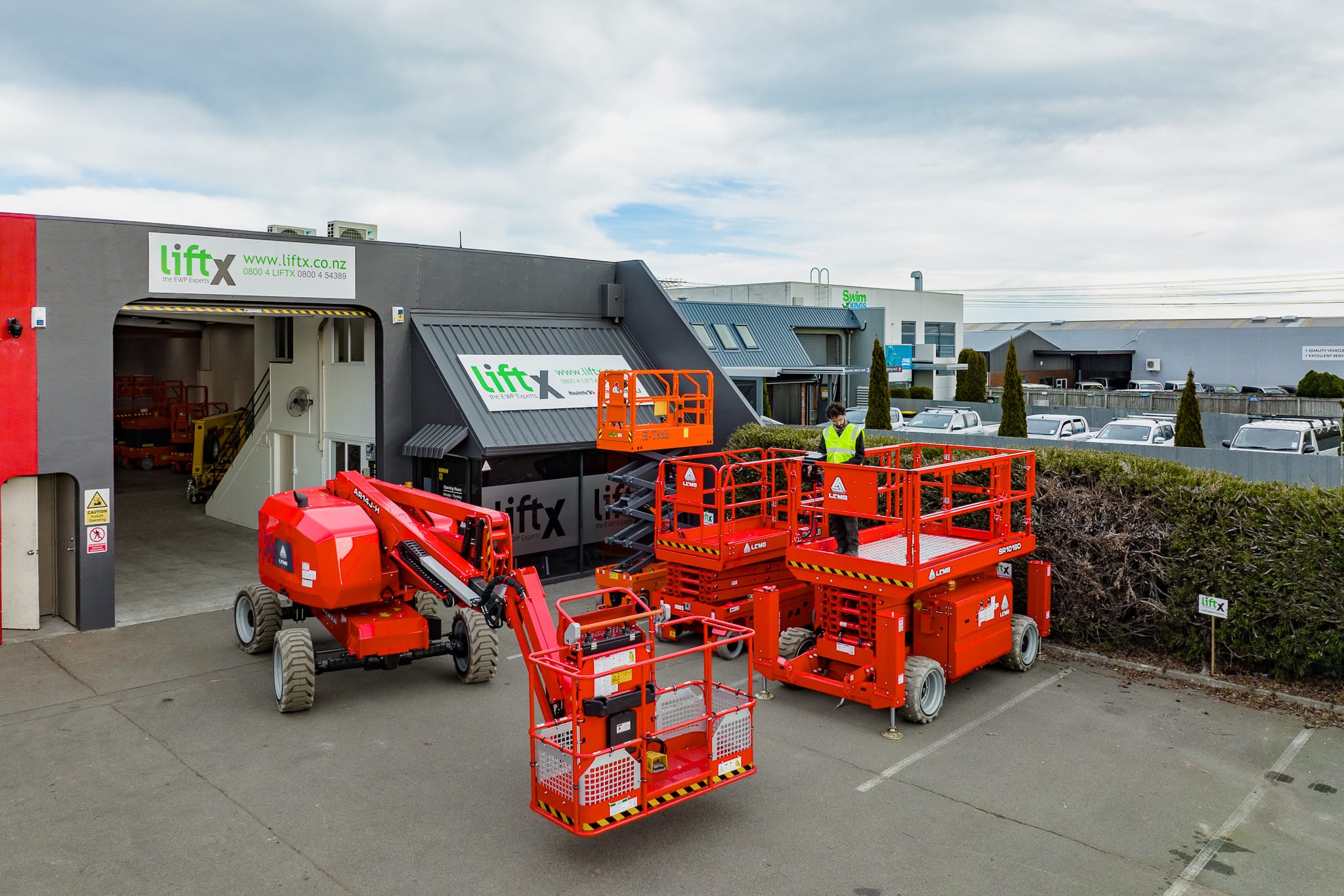 LiftX EWP Christchurch workshop for elevated work platform MEWP major inspections, rebuilds and servicing