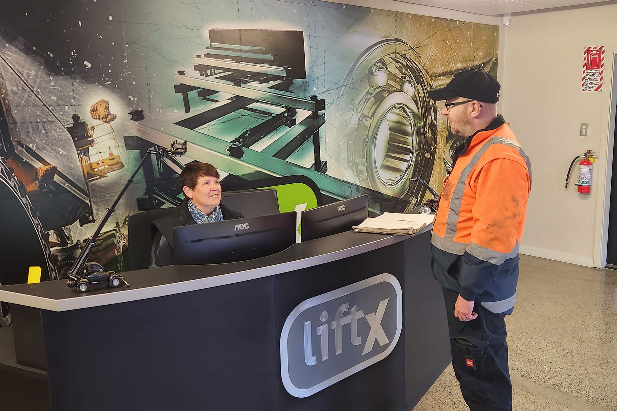 LiftX EWP sales and service reception Christchurch Auckland