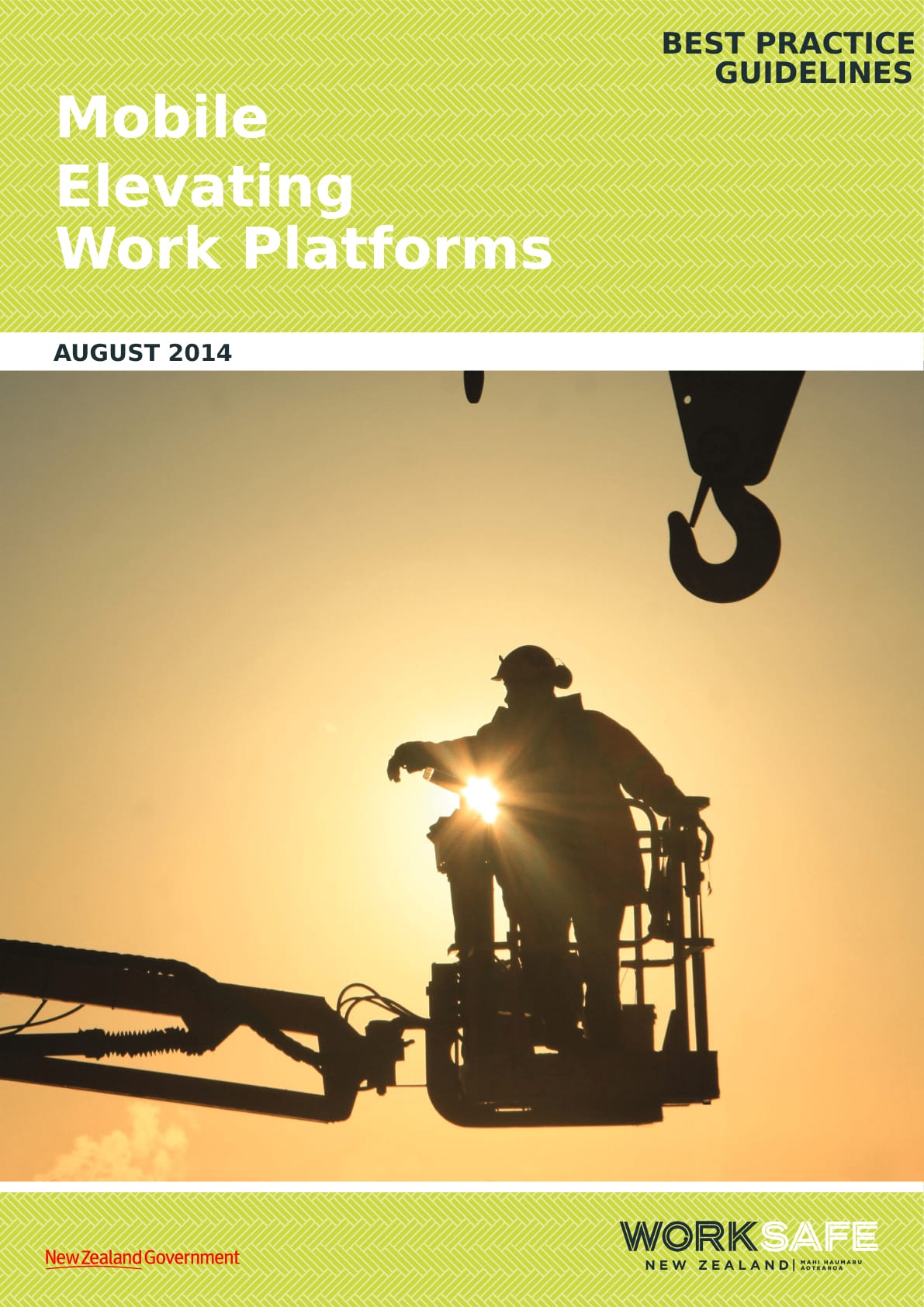 Mobile elevating work platforms guidelines LiftX New Zealand Worksafe