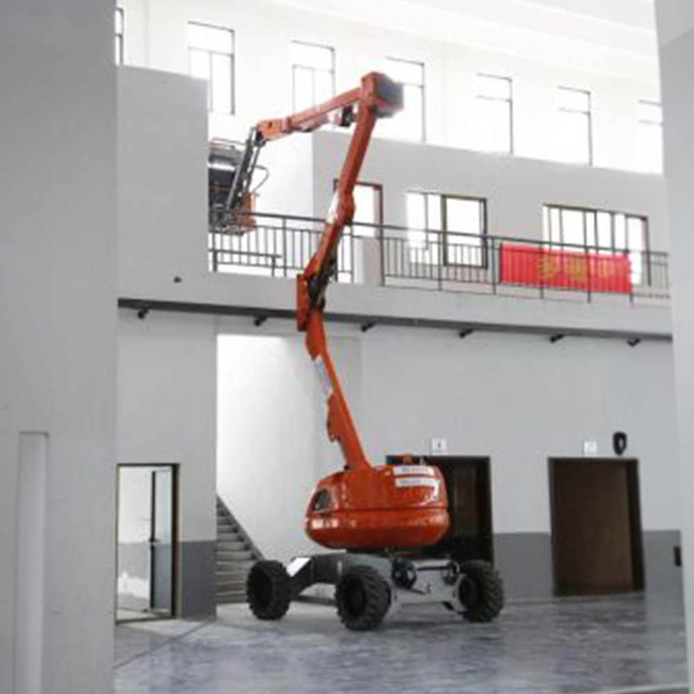 Dingli articulating electric boom lift, available from LiftX, Hamilton