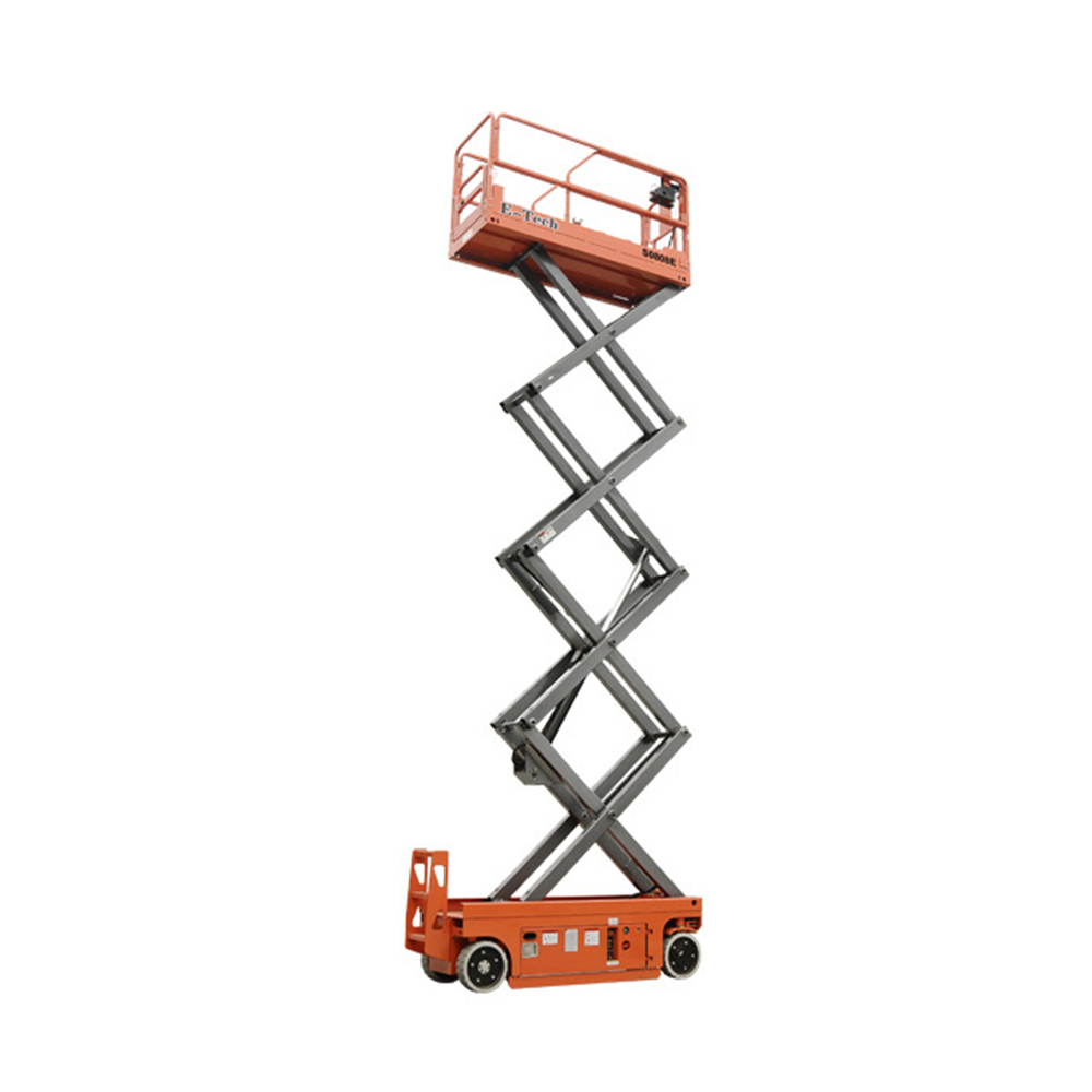 Dingli electric scissor lift. Available from LiftX, Lakes District