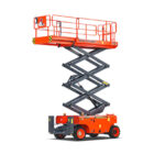 Dingli rough terrain diesel scissor lift. Available from LiftX, Christchurch