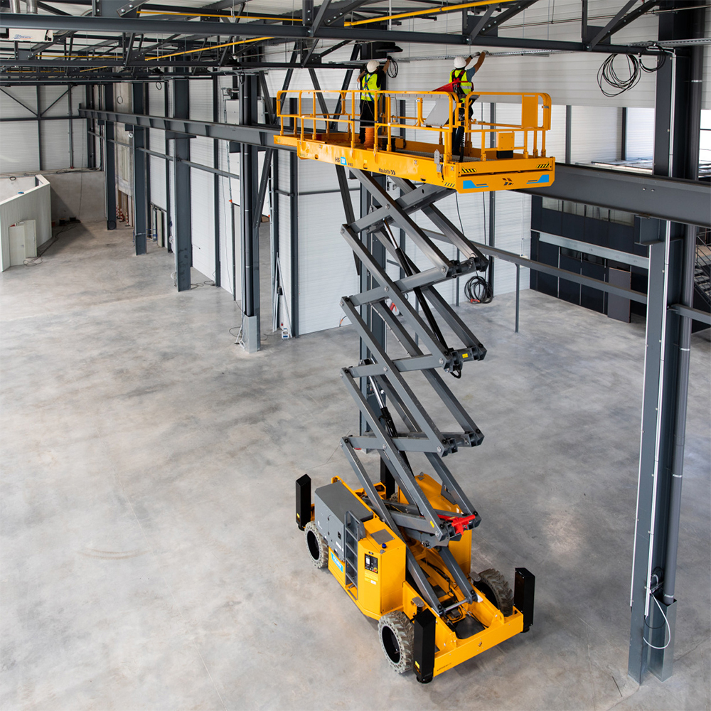 Haulotte rough terrain 4WD scissor lift. Finance available from LiftX, Lakes District
