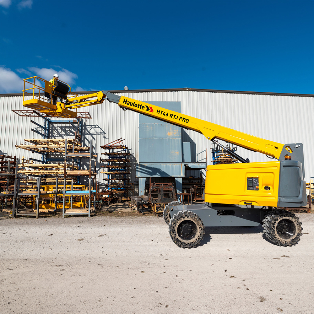 Haulotte rough terrain 4WD telescopic diesel boom lift. Finance available from LiftX, Auckland