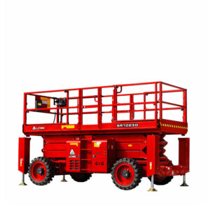 LGMG diesel rough terrain scissor lift from LiftX, NZ. Finance available, North Island