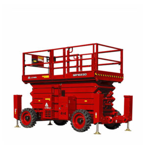 LGMG diesel rough terrain scissor lift from LiftX, NZ. Finance available, Dunedin